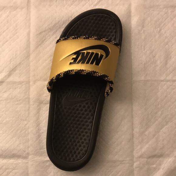 Nike Bead Embellished Slider. 7 - Picture 3 of 5
